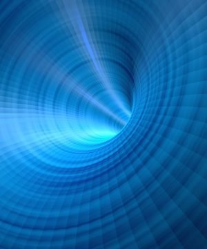 Abstract Digital Blue Background. Space Technology combined Background. 3D render